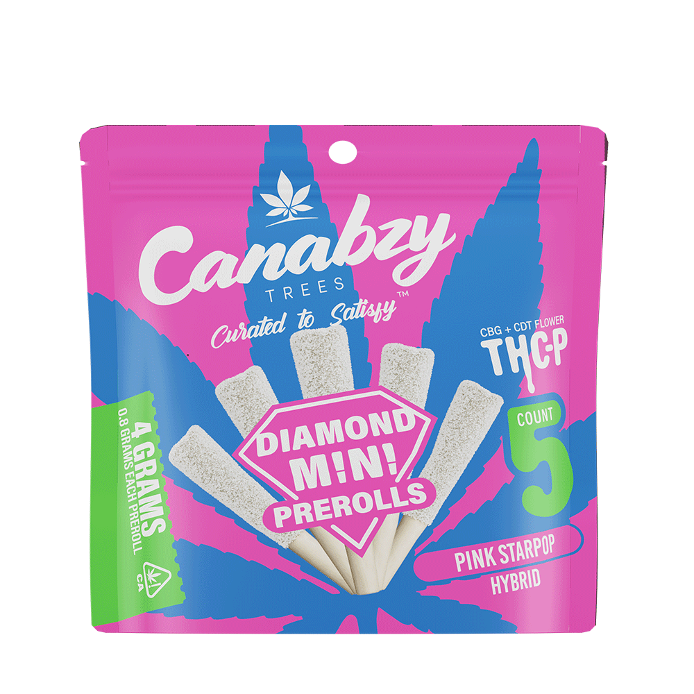 Canabzy THC-P Diamond Mini Pre-Rolls 4g 5ct/pk