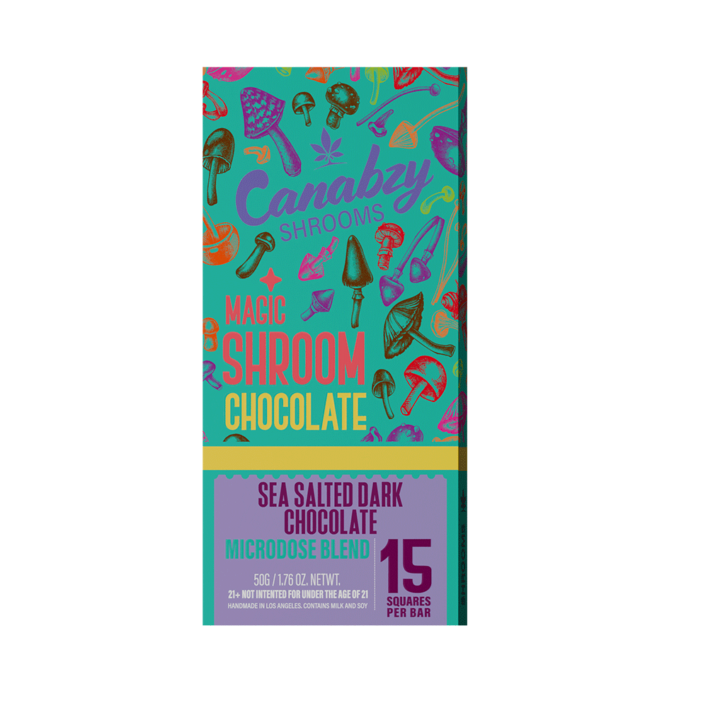 Canabzy Microdose Blend Magic Shroom Chocolate Bar 50g