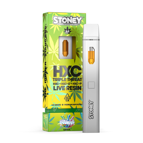 STONEY 3500MG HXC TRIPLE THREAT LIVE RESIN DISPOSABLES 1 ct