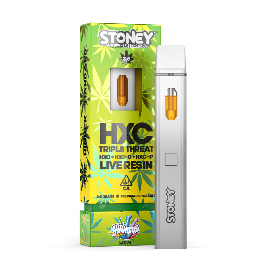 STONEY 3500MG HXC TRIPLE THREAT LIVE RESIN DISPOSABLES 1 ct - Highfi 