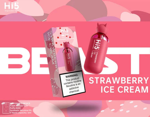 Hi5 Beast Vape in Bottle 5% 3000 puffs 1 ct