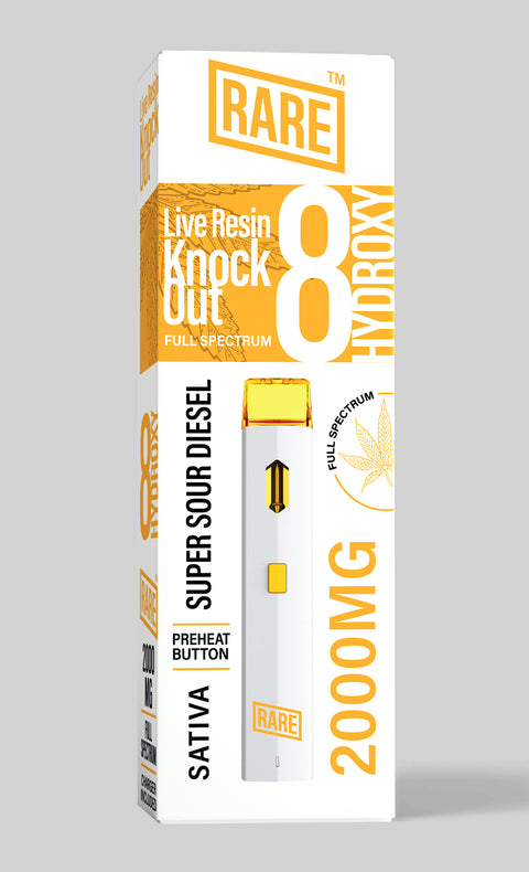 Rare Delta 8 Hydroxy Live Resin Knock Out Full Spectrum 2000 MG (HHEP+THCP+D8 Live Resin)