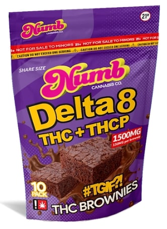 Numb Delta 8 THC+THCP Edibles 1500MG 10ct/pack | 1pack
