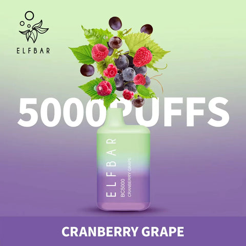 Elf Bar BC5000 Rechargeable Disposable Kit 5000 Puffs 650mAh 1 ct