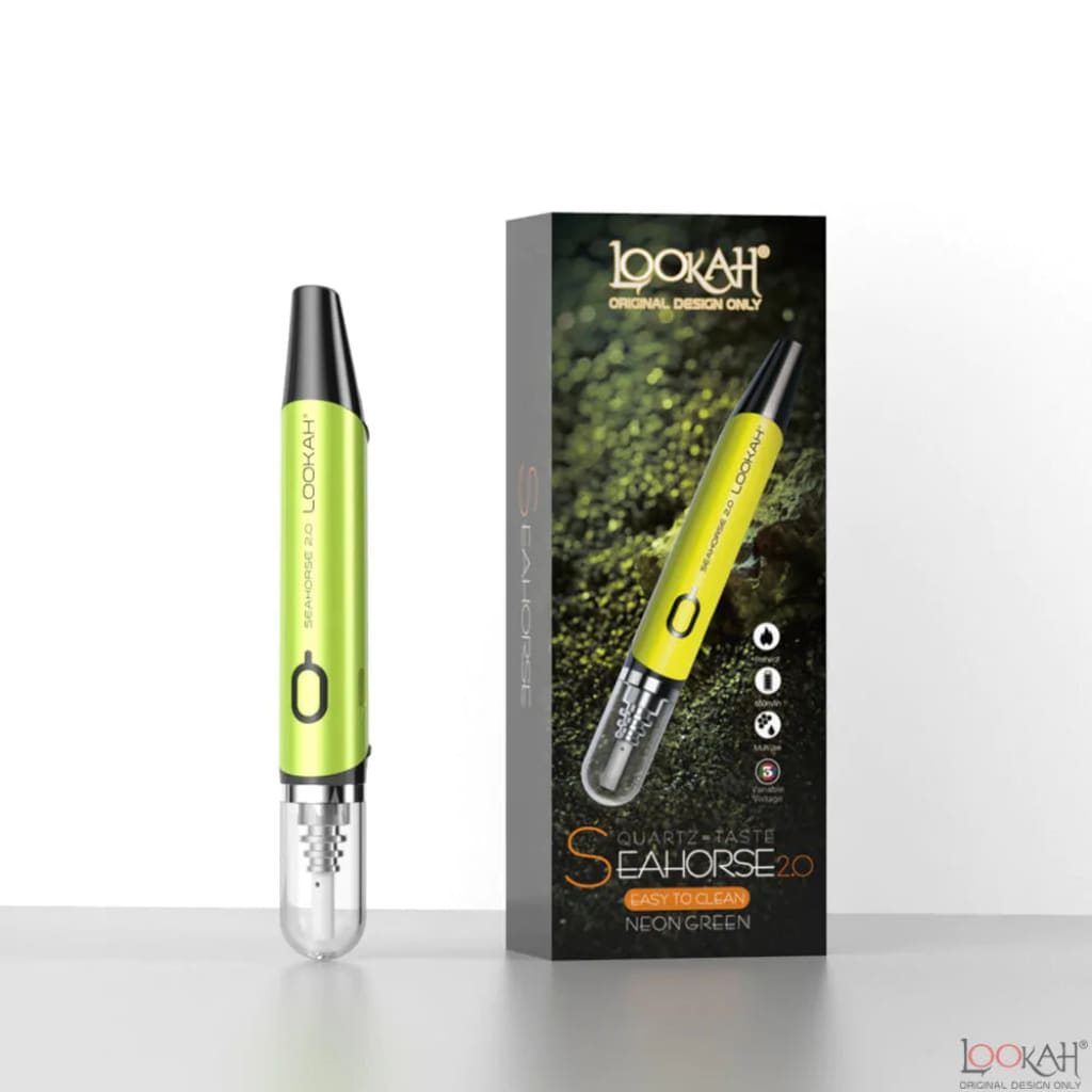 Lookah Seahorse 2.0 Wax Pen Neon Green Concentrate Vaporizers 6973199594053