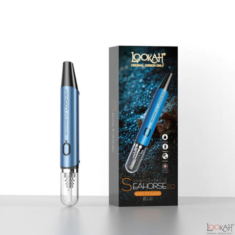 Lookah Seahorse 2.0 Wax Pen Blue Concentrate Vaporizers 6973199594022