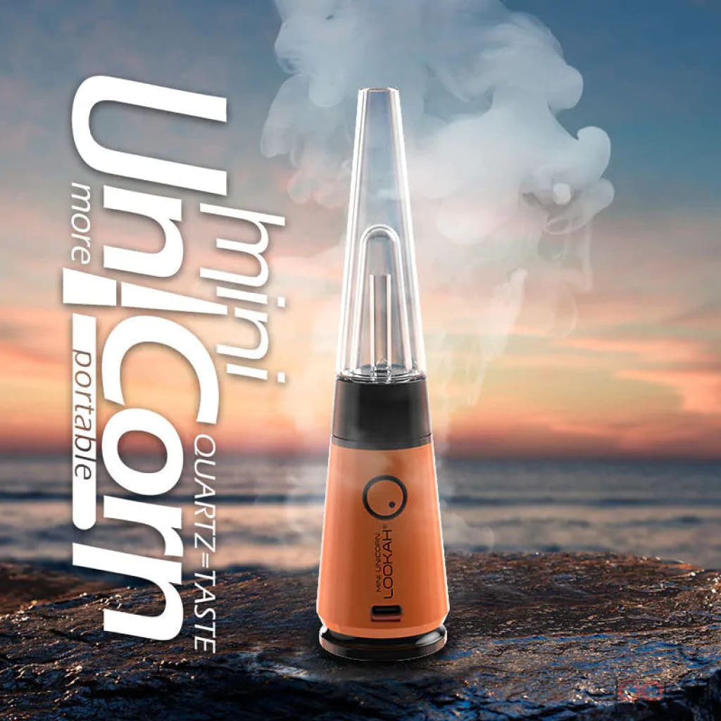 Lookah Unicorn Mini Electric Rig Orange Concentrate Vaporizers 6973199595814